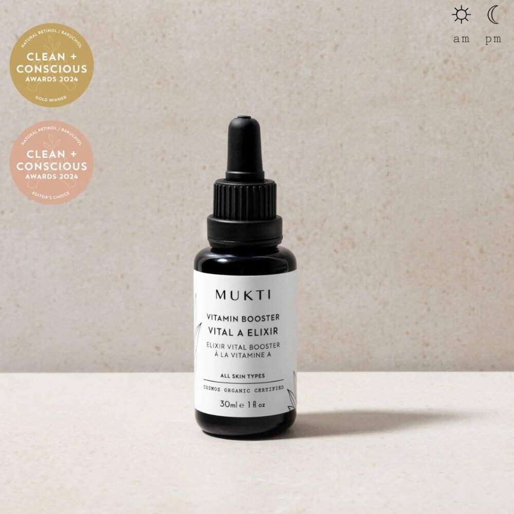 Mukti Organics |  Vitamin A Elixir | 30ml Certified Organic Retinal Serum